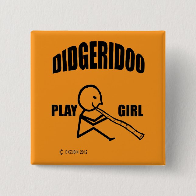 Didgeridoo Play Girl Knapp (Framsida)