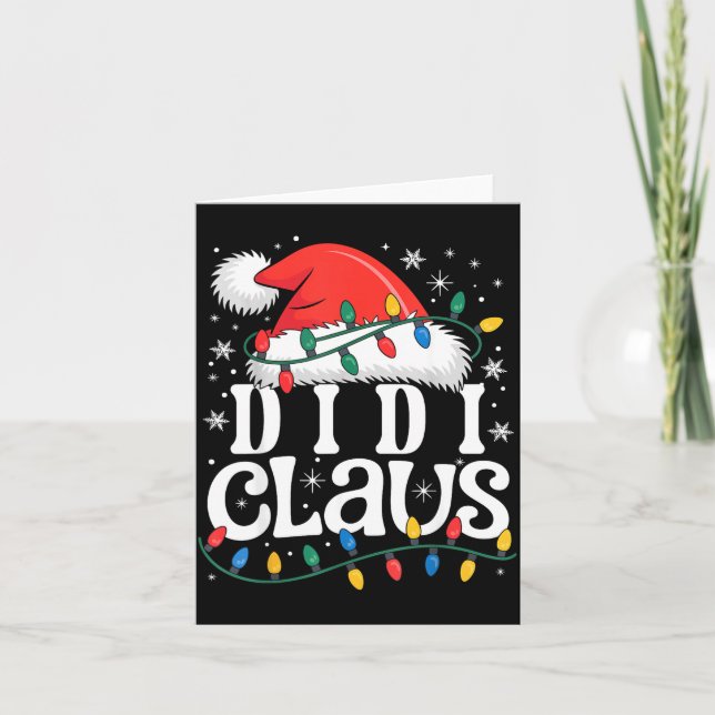 Didi Claus Funny Xmas Christmas Grandma Holiday St Kort (Framsida)