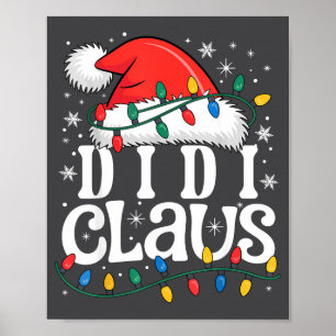 Didi Claus Rolig Xmas Jul Mormor Högtid St Poster