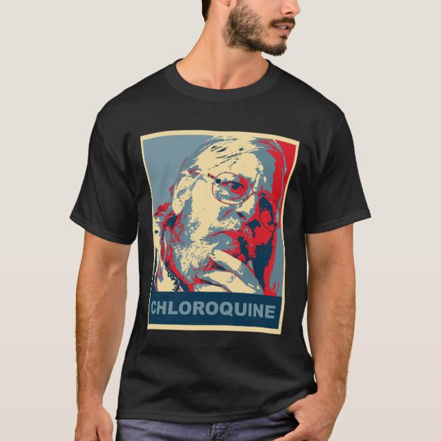 Didier Raoult Hope Design  Chloroquine425 T Shirt (Framsida)