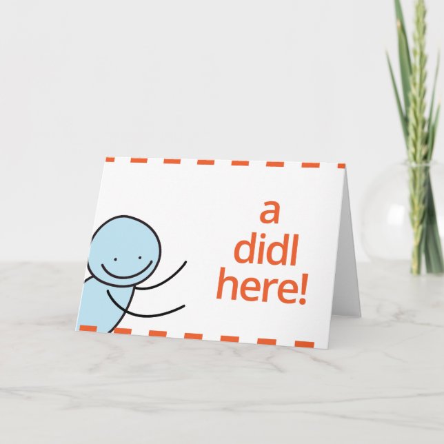 Didlr hälsningkort kort (Framsida)