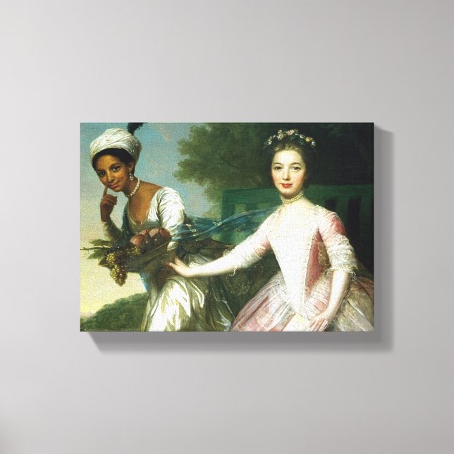 Dido Elizabeth Belle och Dam Murray Canvastryck (Framsida)