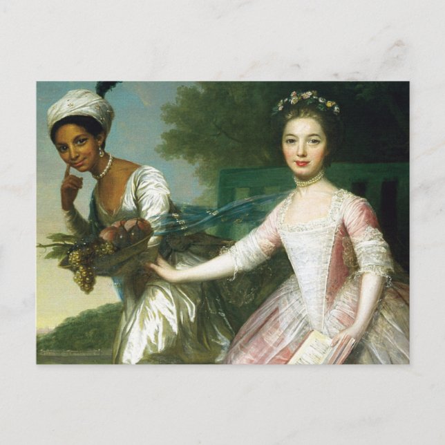 Dido Elizabeth Belle och Dam Murray Vykort (Framsida)