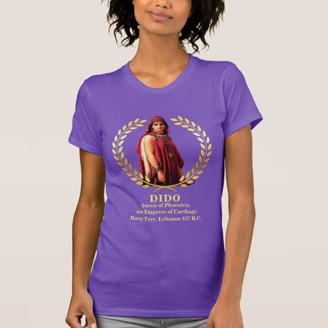 DIDO Queen of Libanon (Ancient Phoenicia) T-Shirt (Framsida)