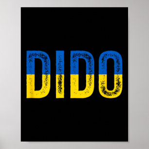Dido Ukrainsk Farfar Farbror Ukraina Flagga Di Poster