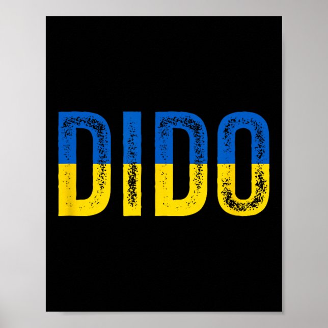 Dido Ukrainsk Farfar Farbror Ukraina Flagga Di Poster (Framsidan)