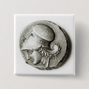 Didrachma av Heracles: obverse visande Athena Knapp