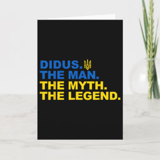 Didus Proud Ukrainian Grandpa Father's Day Trident Kort