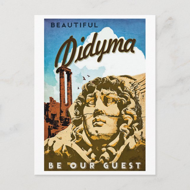 Didyma, forntida konst, Turkiet, Medelhavet Vykort (Framsida)