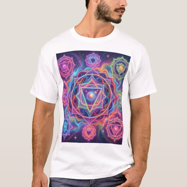 Die 7 Chakren´10 T Shirt (Framsida)