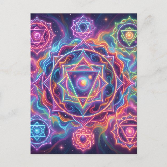 Die 7 Chakren´10 Vykort (Framsida)