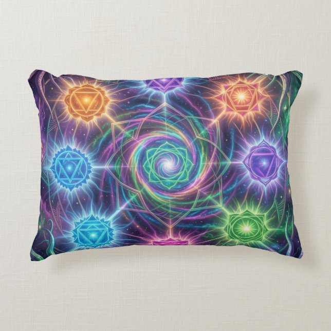 Die 7 Chakren´5 Prydnadskudde (Framsidan)