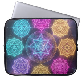 Die 7 Chakren´6 Laptop Fodral