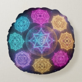 Die 7 Chakren´6 Rund Kudde