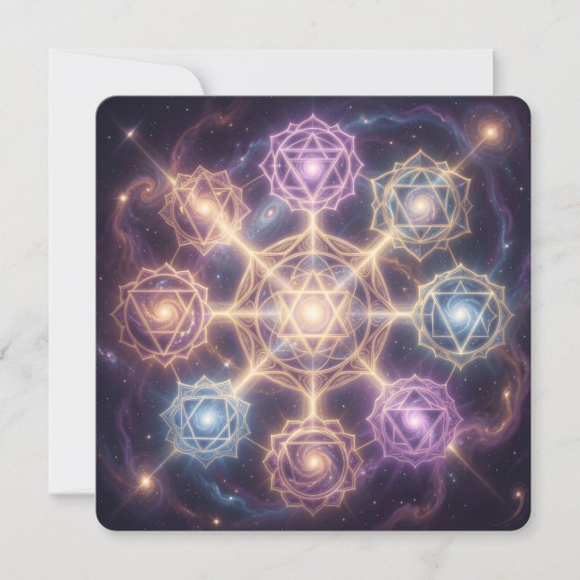 Die 7 Chakren´7 Julkort (Framsida)