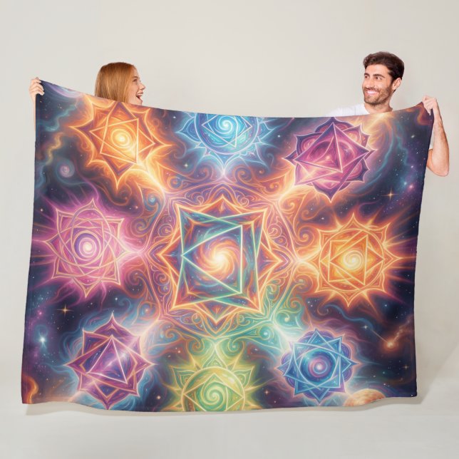 Die 7 Chakren´8 Fleecefilt (På plats)