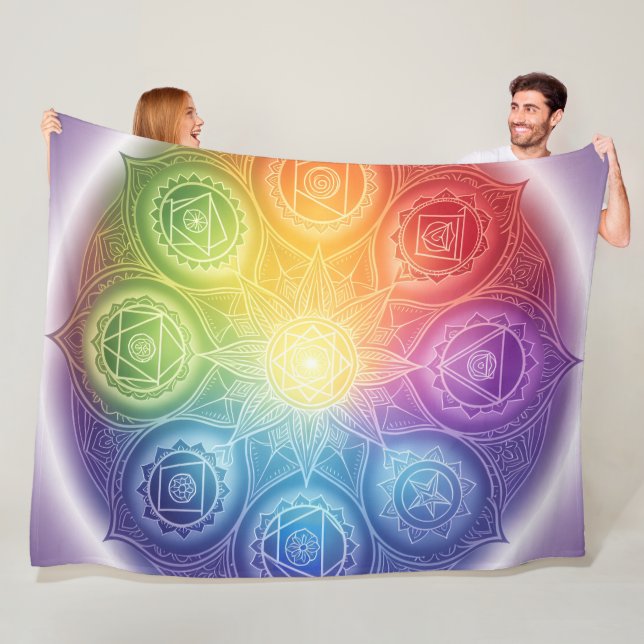 Die 7 Chakren´9 Fleecefilt (På plats)