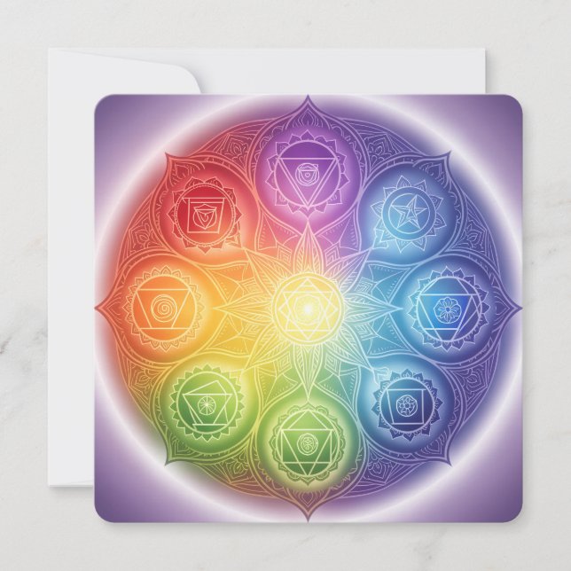 Die 7 Chakren´9 Julkort (Framsida)