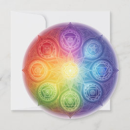 Die 7 Chakren´9 Julkort