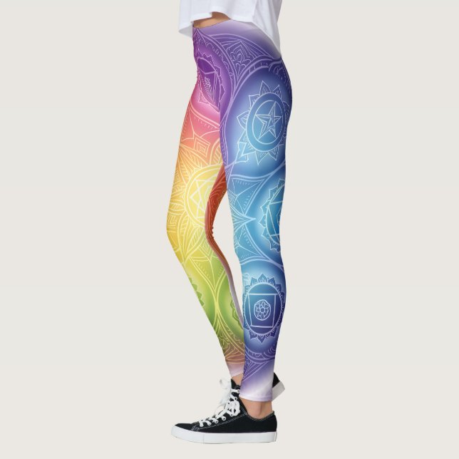 Die 7 Chakren´9 Leggings (Vänster)