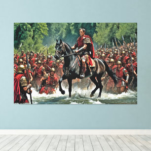 "Die är Cast: Caesars Rubicon Challenge" Canvastryck