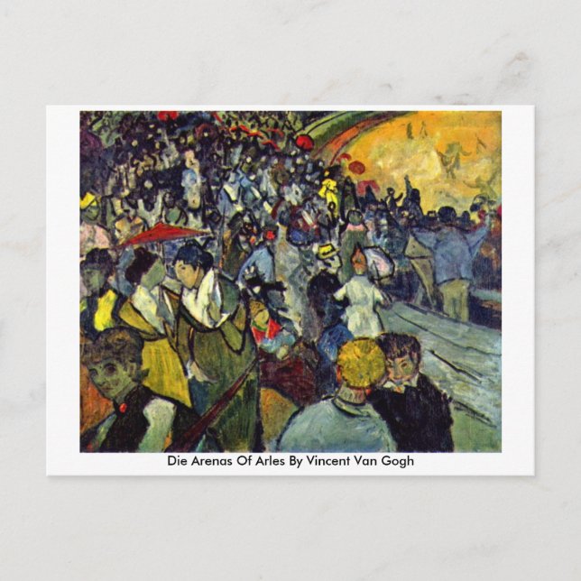 Die Arenas av Vincent Van Gogh Vykort (Framsida)