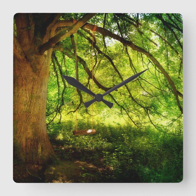 Die Baumschaukel Fyrkantig Klocka (Framsida)