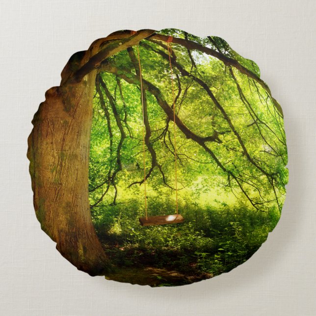 Die Baumschaukel im grünen Wald Rund Kudde (Framsidan)