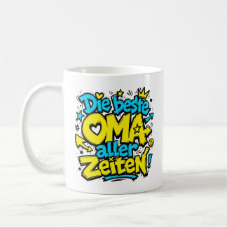 die beste oma aller zeiten graffiti 1 kaffemugg