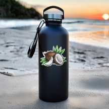 Die-cut-märke för tropisk kokokosfärgning | Coconu