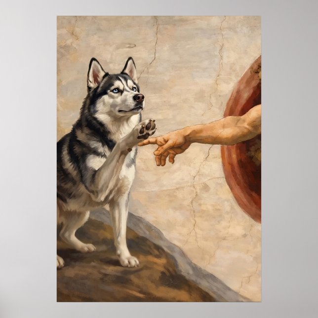 Die Erschaffung des Husky Poster (Framsidan)