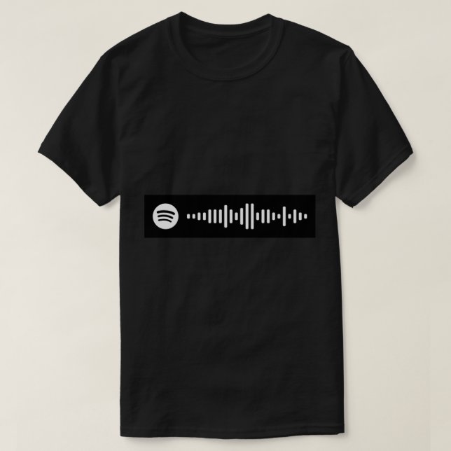 Die For You - The Weekend Spotify code Sticker.png T Shirt (Design framsida)