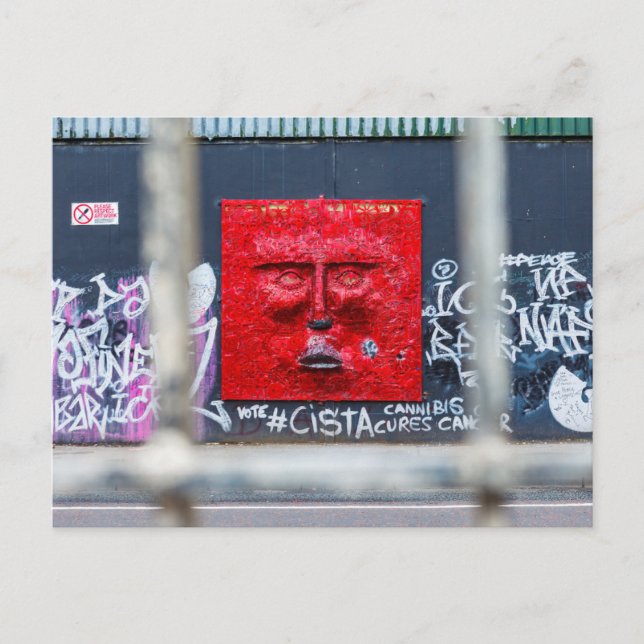 Die Graffiti in Belfast Irland Postkarte Vykort (Framsida)