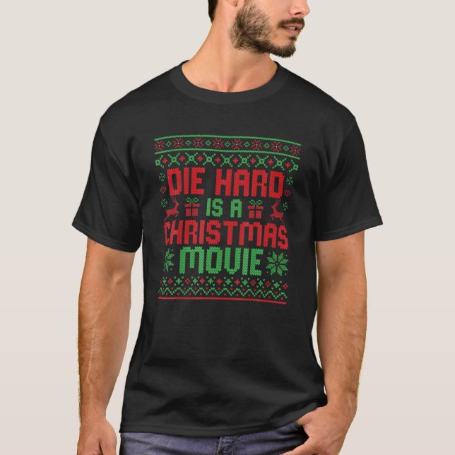 Die-Hard är en julfilm som är fin och vacker jul T Shirt (Framsida)