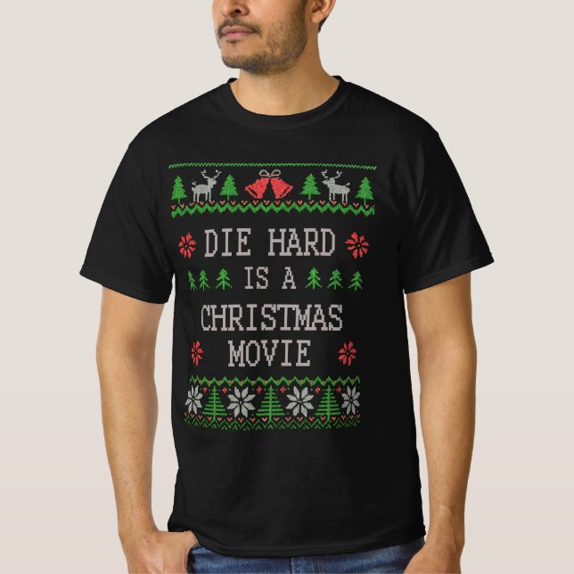 Die Hard är en julfilms T-shirt (Framsida)