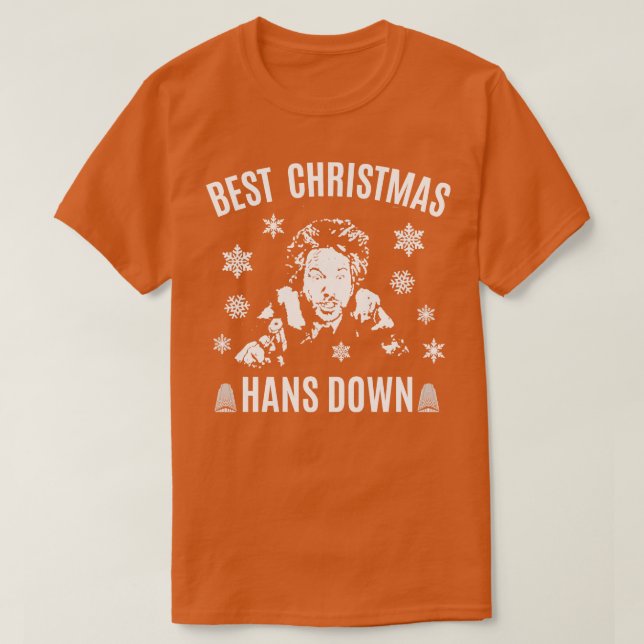 Die Hard Best jul Hans Down T Shirt (Design framsida)