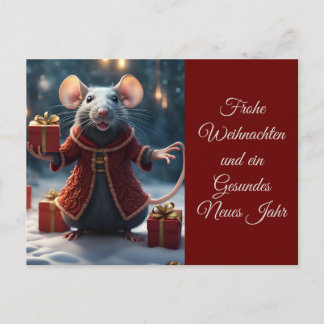 Die kl. Ratte wünscht frohe Weihnachten Vykort
