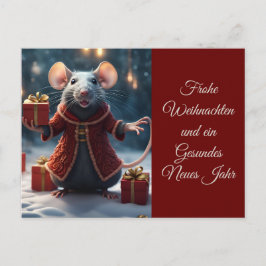 Die kl. Ratte wünscht frohe Weihnachten Vykort