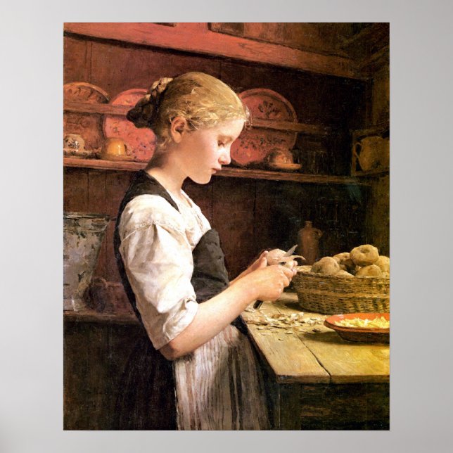Die kleine Kartoffelschälerin Poster (Framsidan)