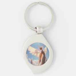 „Die kleine Zahnfee – Hüterin der Milchzähne“ Swirl Silverfärgad Nyckelring