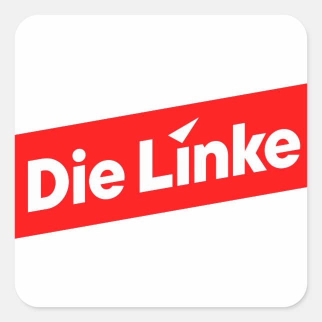 Die linke  fyrkantigt klistermärke (Framsida)