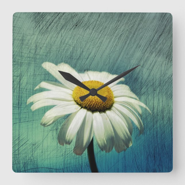 Die Margerite Fyrkantig Klocka (Framsida)