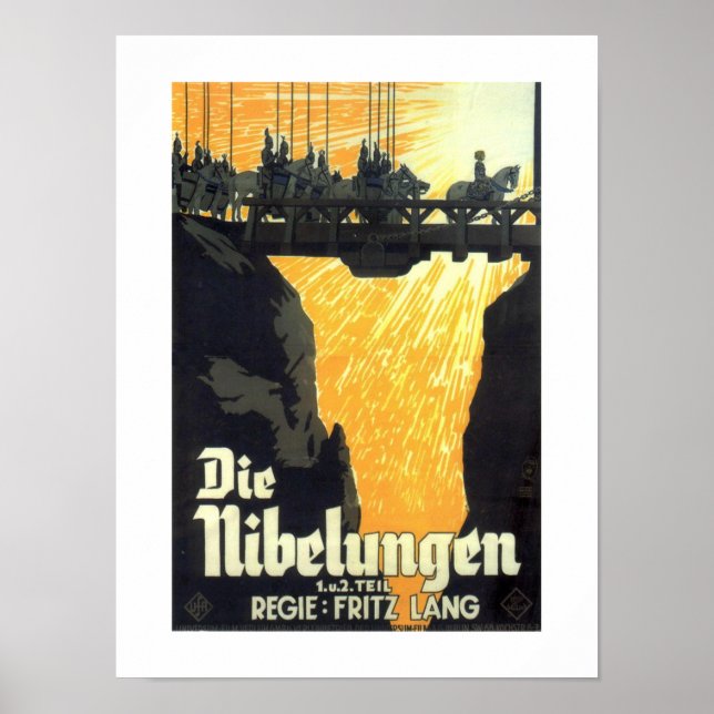 Die Nibelungen Opera 1924 Film Poster (Framsidan)