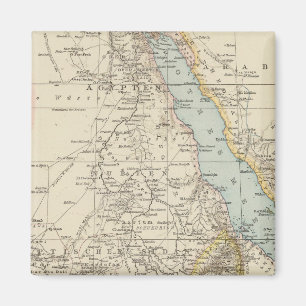 Die Nillander - Atlas Karta i Nilen Magnet
