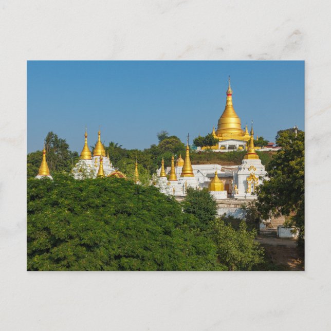 Die Pagoden von Mandalay Postkarte Vykort (Framsida)