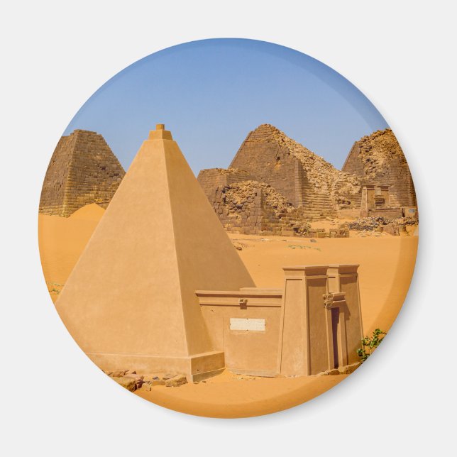 Die Pyramiden von Meroe im Sudan Magnet (Framsidan)