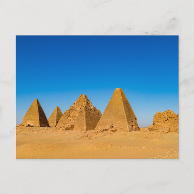 Die Pyramiden von Meroe Postkarte Vykort (Framsida)