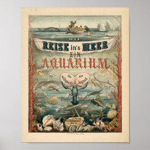 Die Reise in's Meer, Ein Aquarium Carl Reinhardt Poster