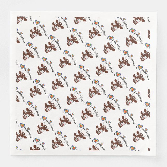 Die richtige Serviette zum Fondue oder Raclette Pappersservett (Framsida)