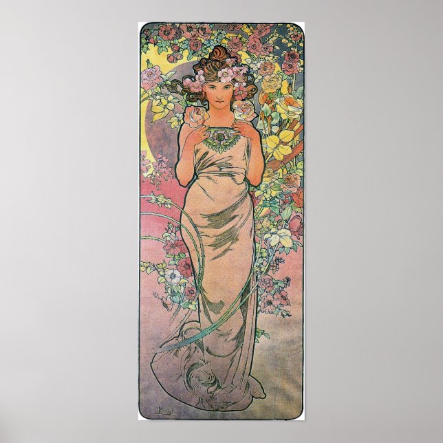 Die Ro av Alfons Mucha 1898 Poster (Framsidan)